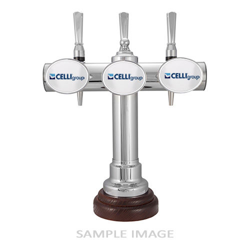 3 Out T-Bar, 4"G'Line, Re-Circ, Mahogany, Brass