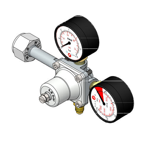 CO2 PR.REDUCER 1WAY MOD. REYVASUR (62733)