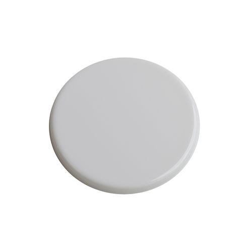 RUNDE PLASTIKPLAKETTE WEISS D.82 FUER BELEUCHTETEN PLAKETTEN