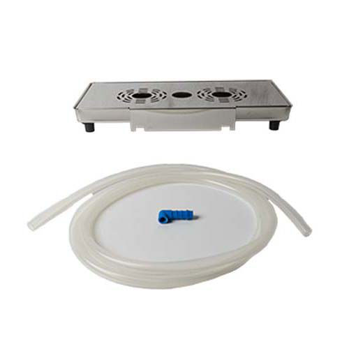 HIGHER INOX DRIP TRAY WITH DRAINAGE