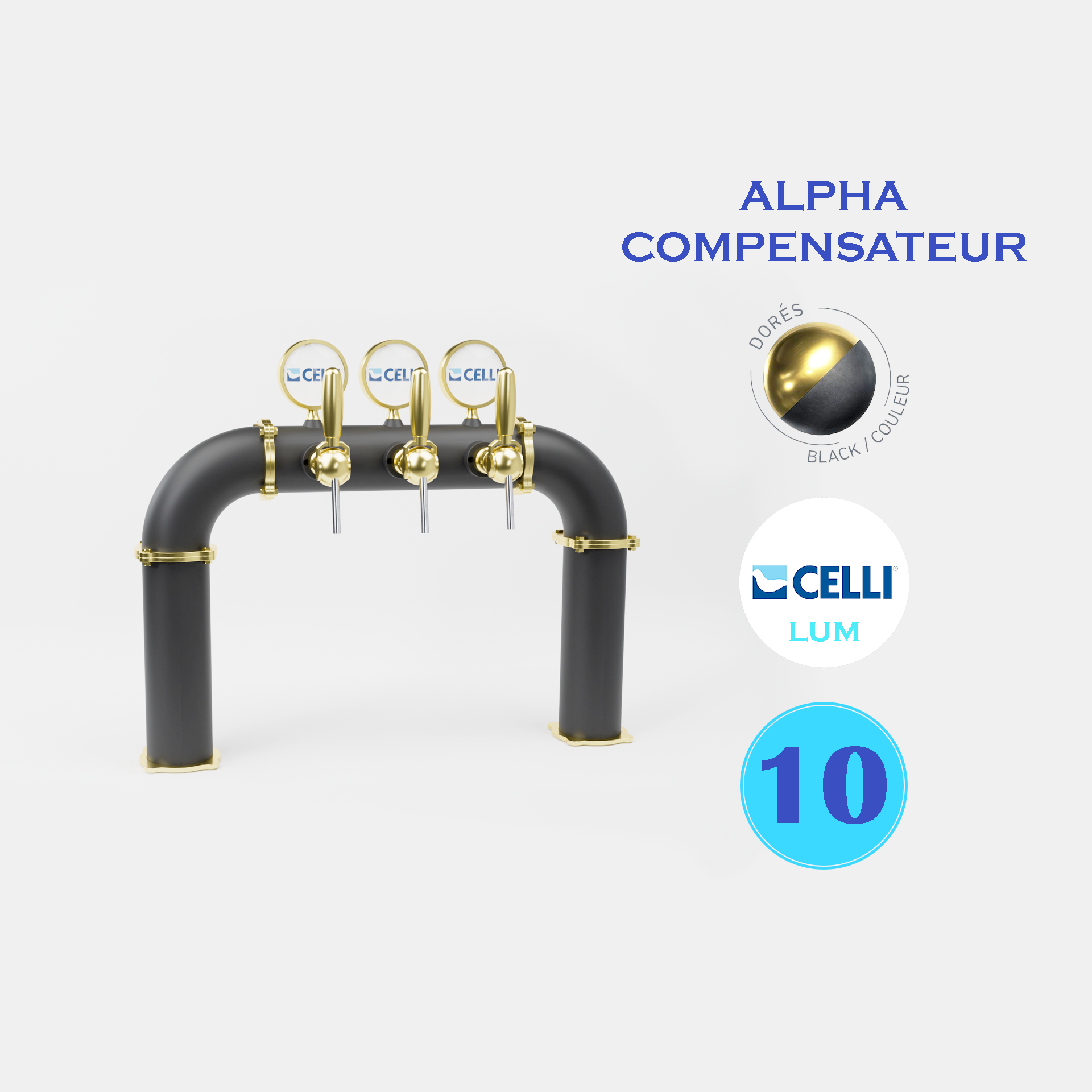 RIALTO PONT 10T BLACK - LUM - ALPHA COMP.