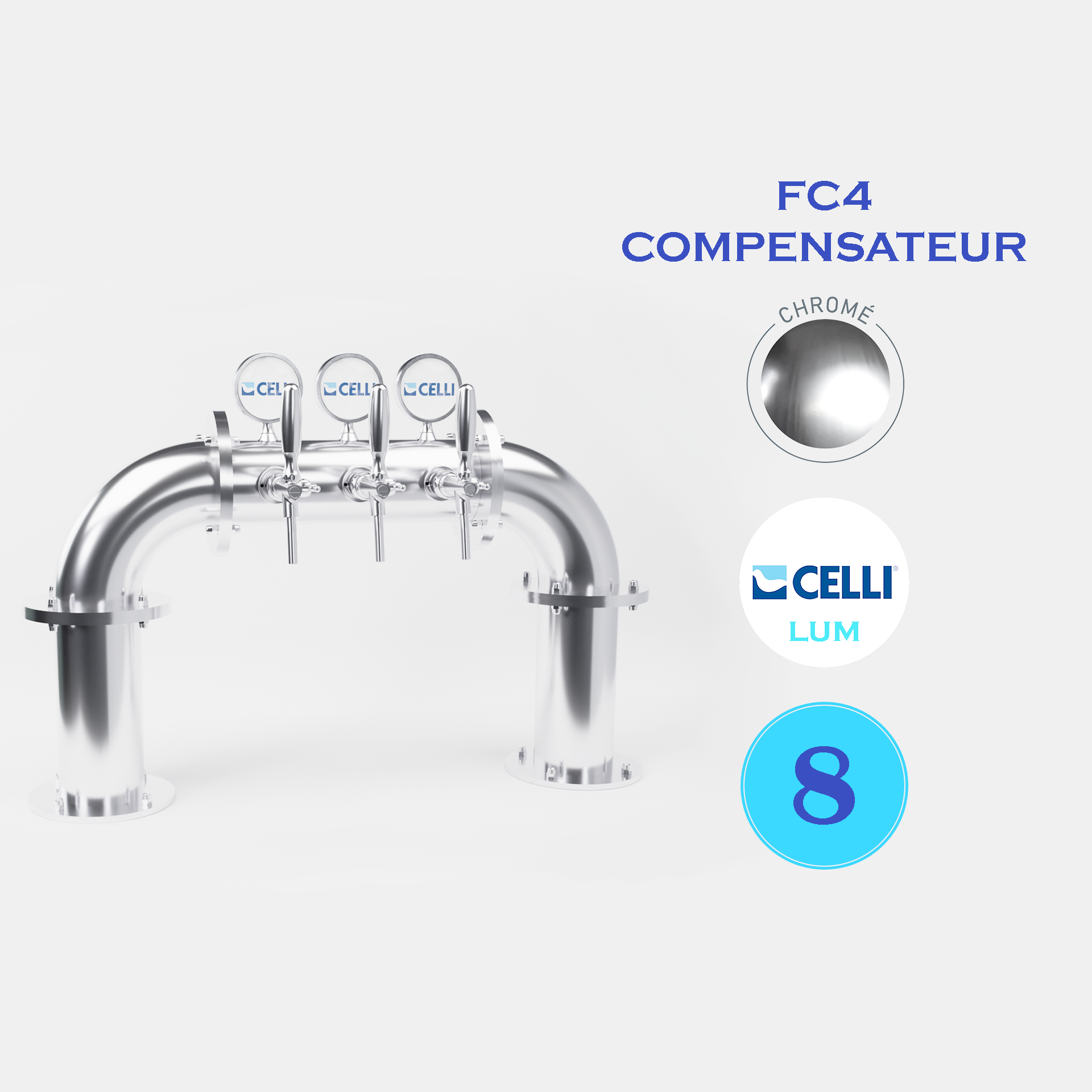 BRAUHAUS PONT 8T CHROME - LUM - FC4 COMP.