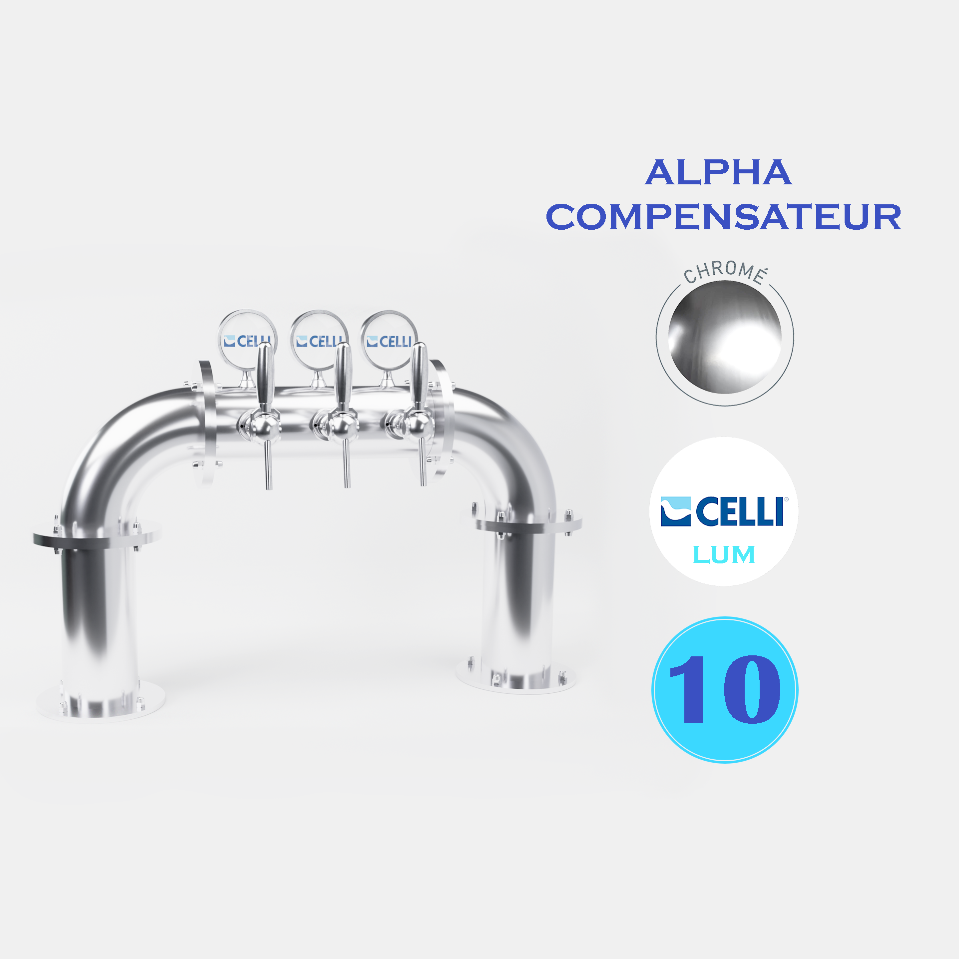 BRAUHAUS PONT 10T CHROME - LUM - ALPHA COMP.