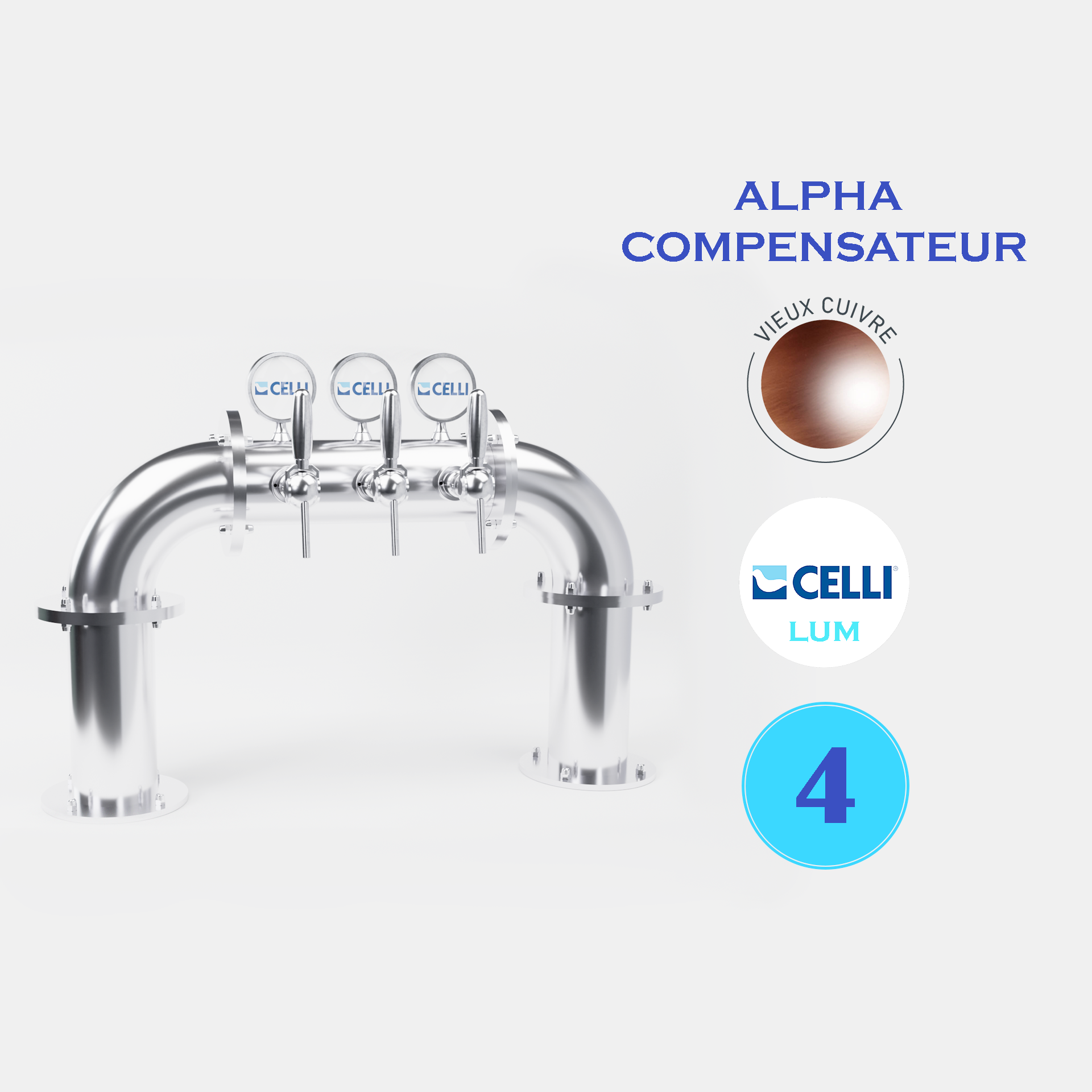 BRAUHAUS PONT 4T CUIVRE - LUM - ALPHA COMP.
