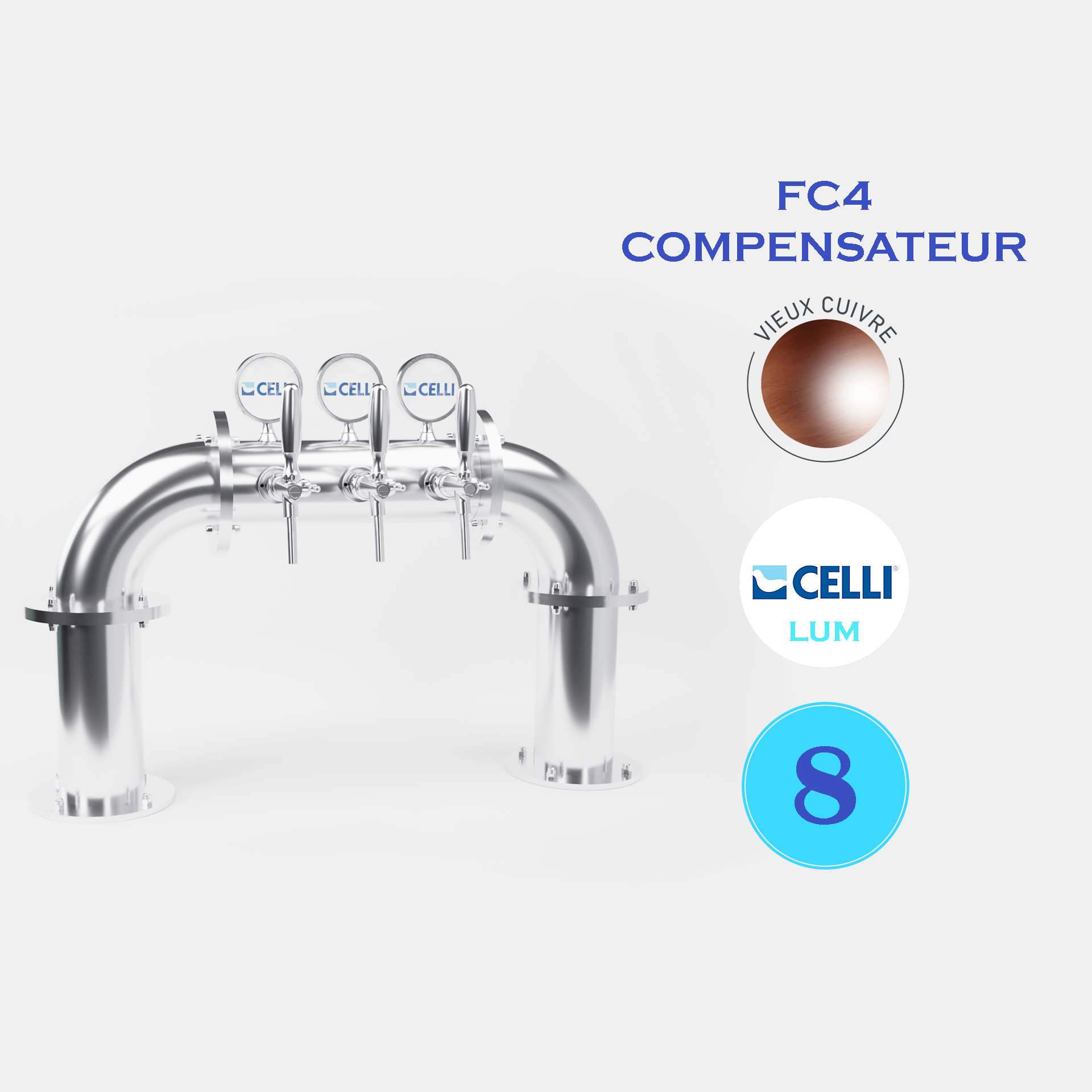 BRAUHAUS PONT 8T CUIVRE - LUM - FC4 COMP.