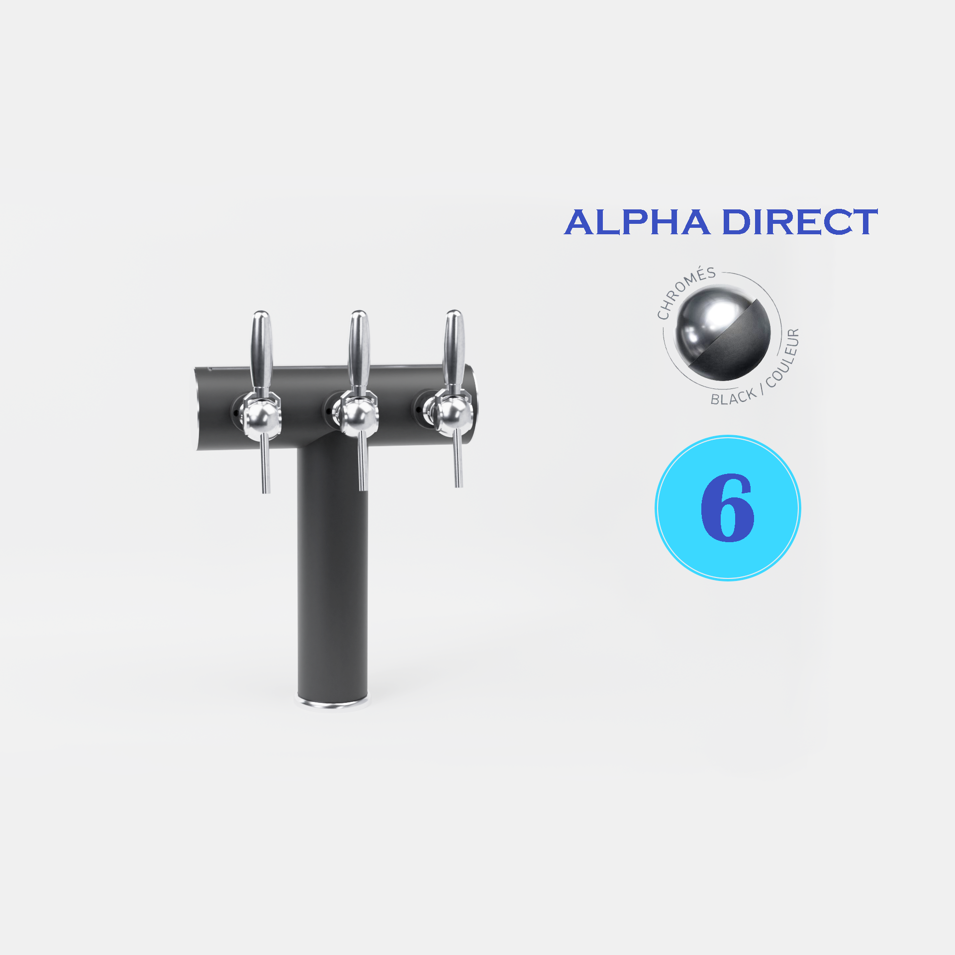 SOFT 6T CHROME/BLACK - ALPHA DIRECT