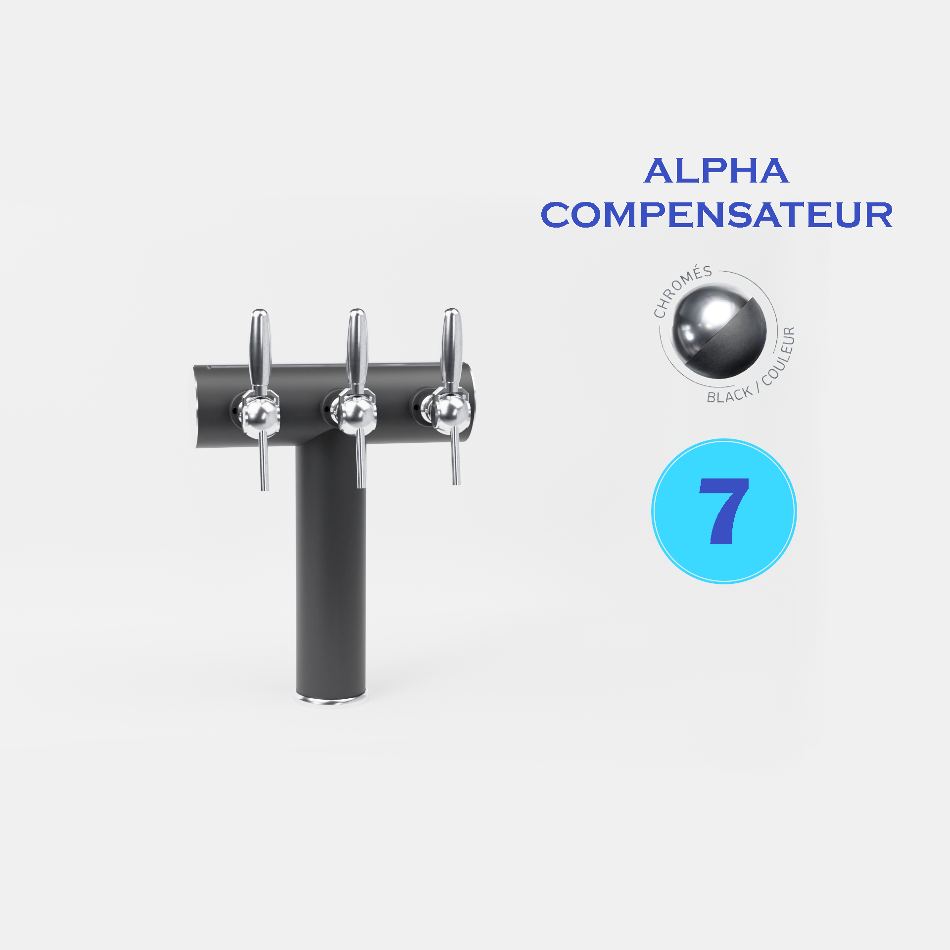 SOFT 7T CHROME/BLACK - ALPHA COMP.