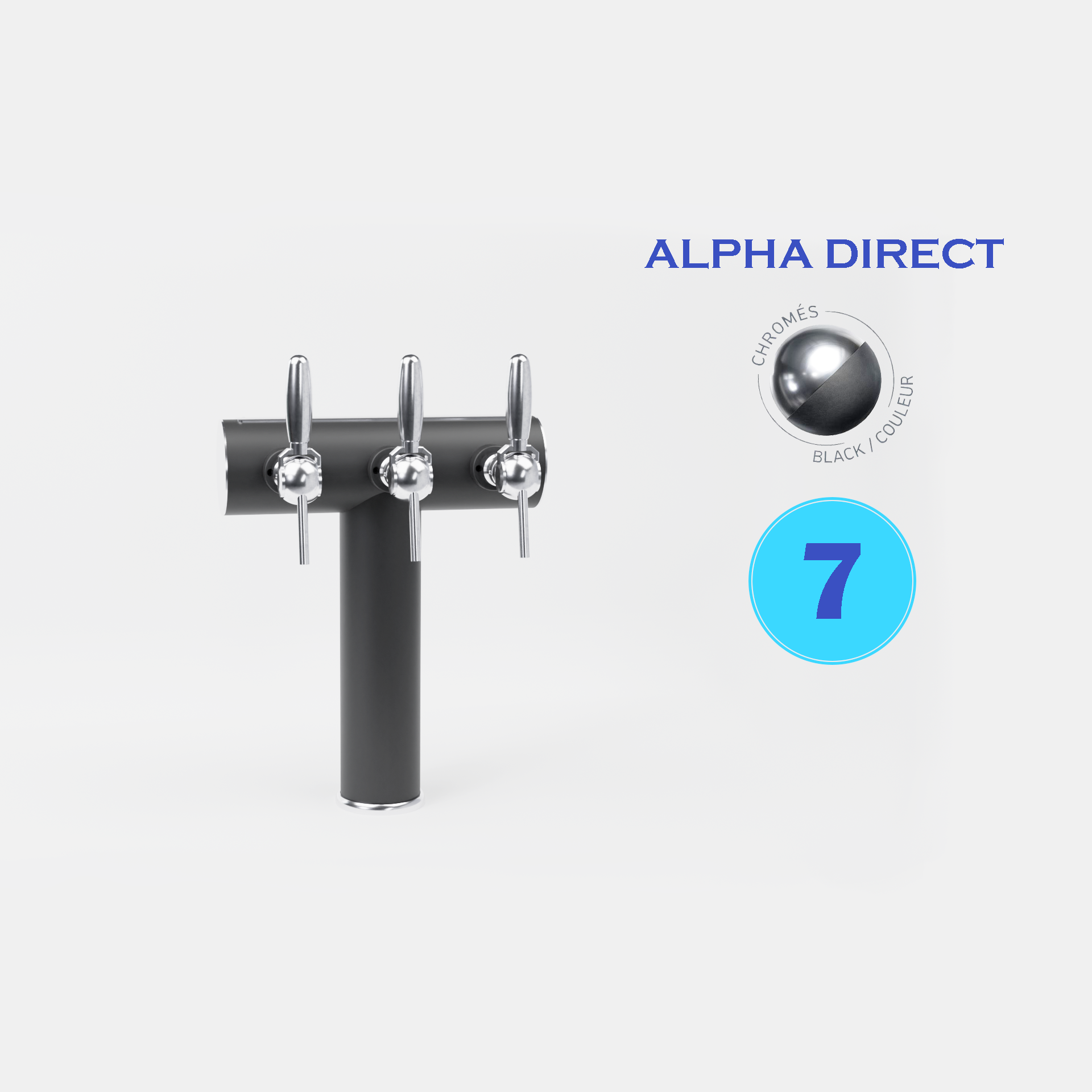 SOFT 7T CHROME/BLACK - ALPHA DIRECT