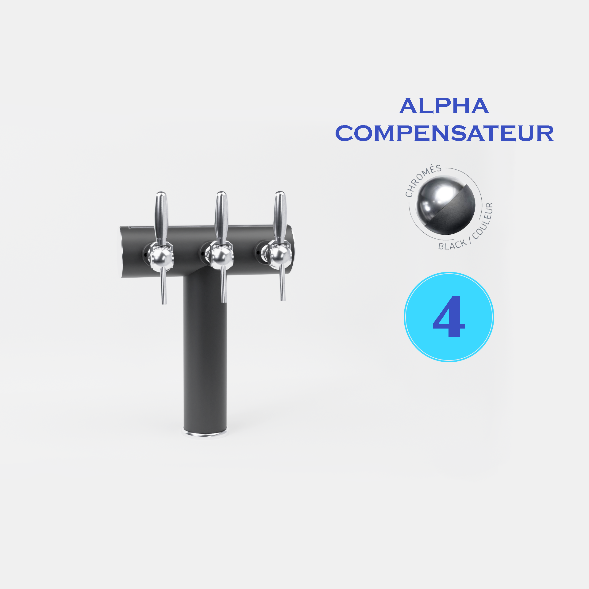 SOFT 4T CHROME/BLACK - ALPHA COMP.