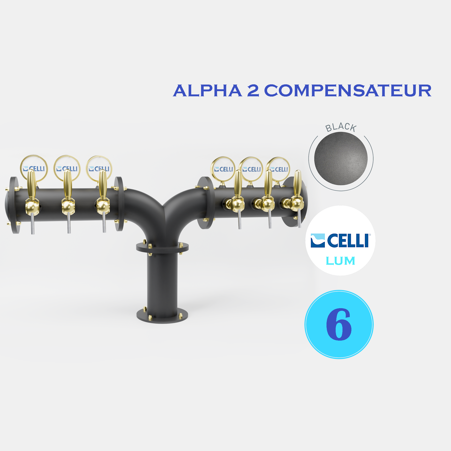 BRAUHAUS "Y" 6T BLACK - LUM - ALPHA COMP.