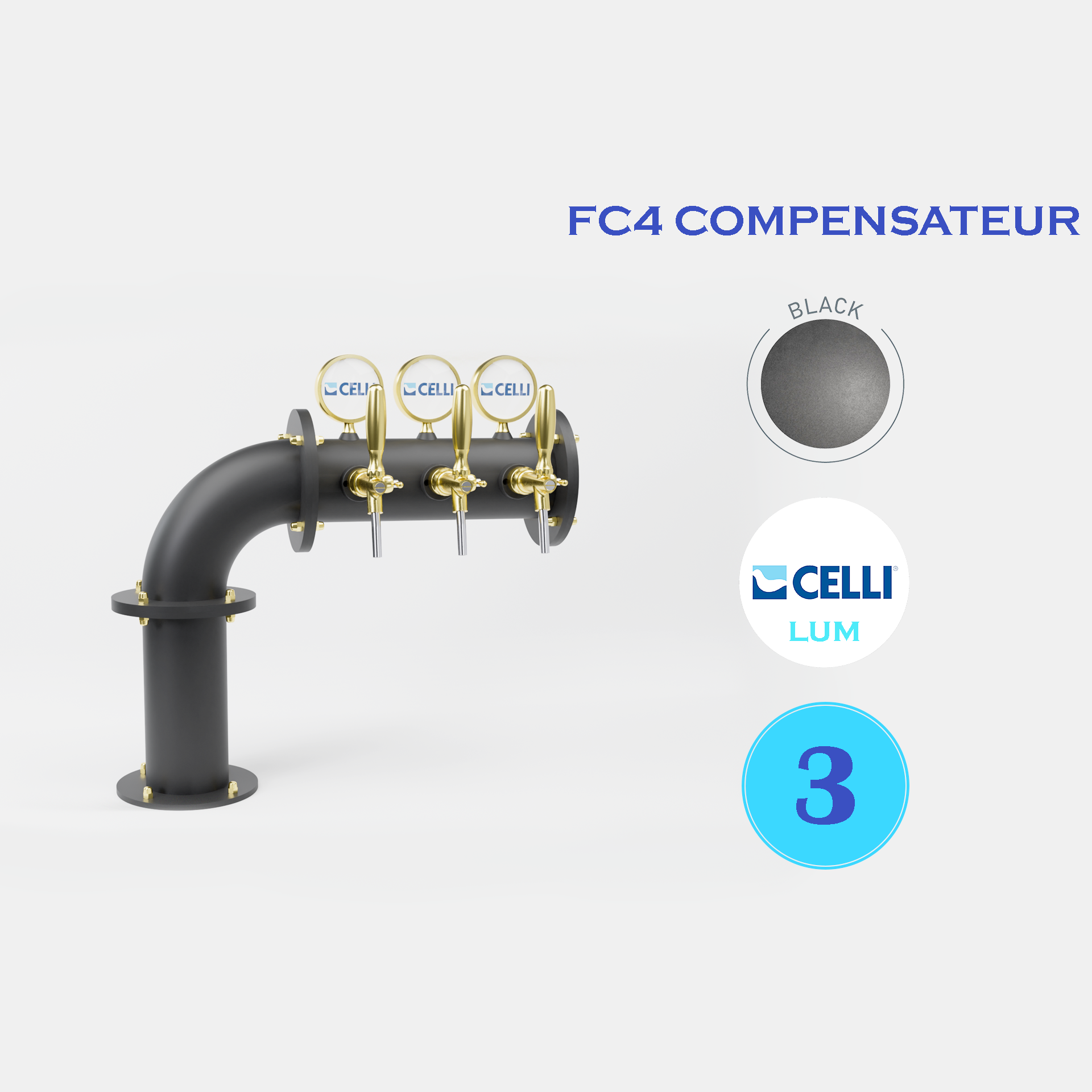 BRAUHAUS FLAG 3T BLACK - LUM - FC3 COMP.