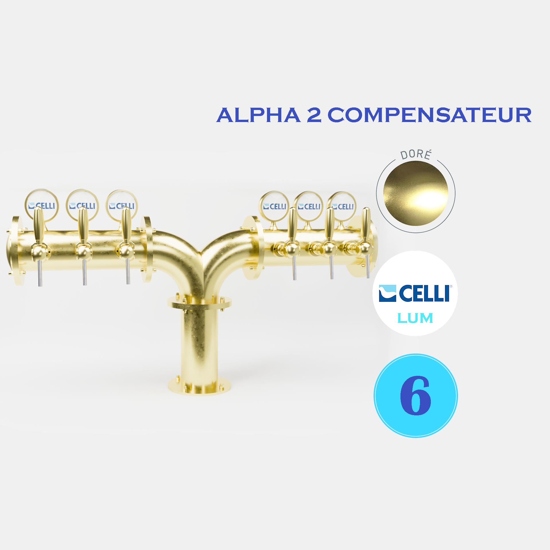 BRAUHAUS 'Y' 6T CUIVRE/VX CUIVRE/VX LAITON- LUM - ALPHA COMP