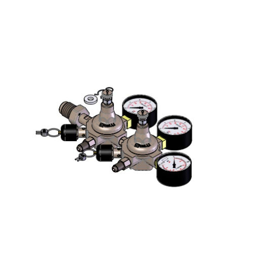 N2 PRESSION REDUCER 2 WAYS 2 GAUGES CONNECT. 7/16 RELIEF SET
