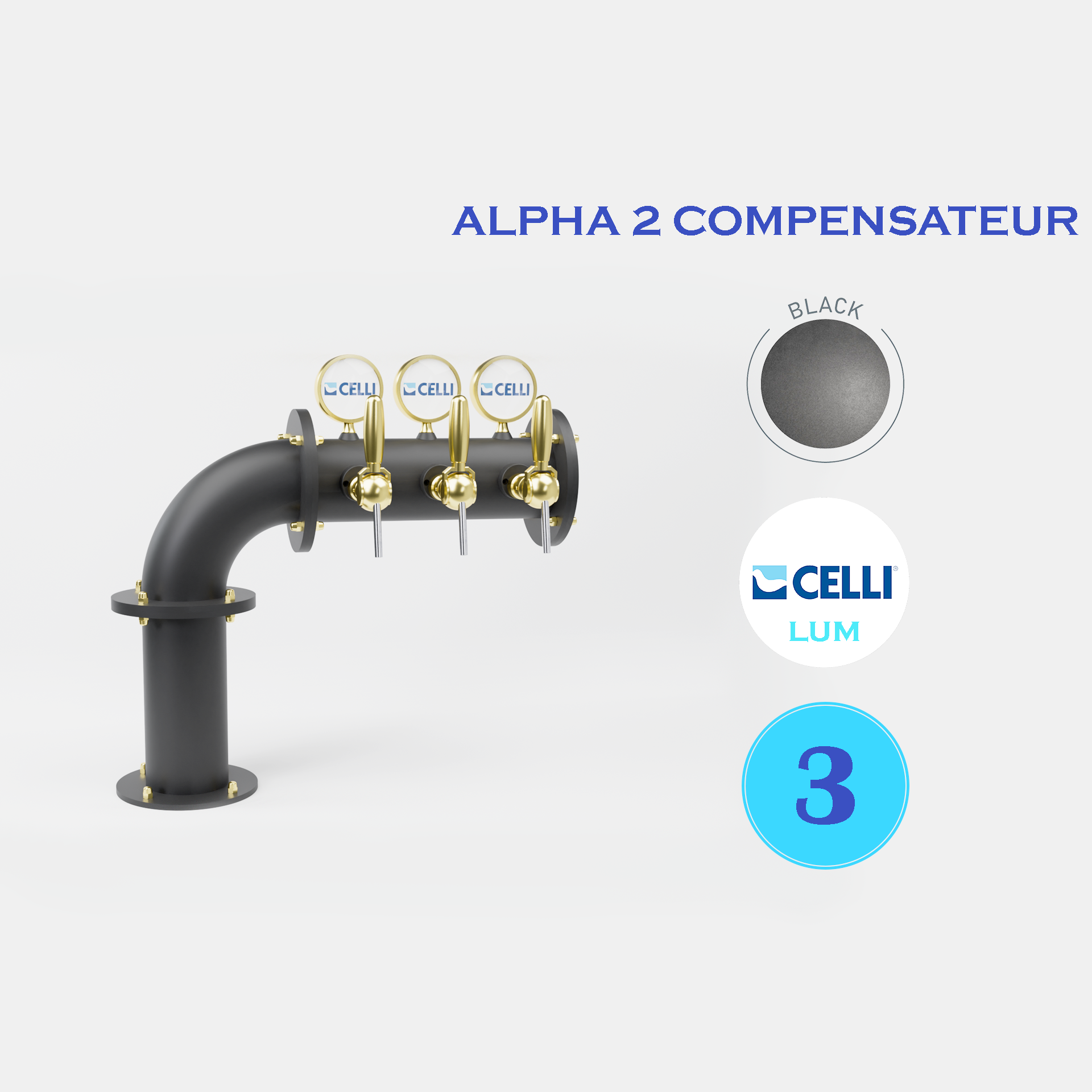 BRAUHAUS FLAG 3T BLACK - LUM - ALPHA COMP.