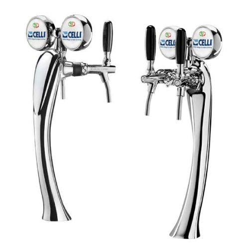 COSMETAL LOTUS CHROME 5/8 2 TAPS+RECIRC+JOHN GUESTS/TUBES