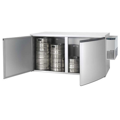 COOLING CABINET WITH HOLE FOR LATERAL COOLING UNIT