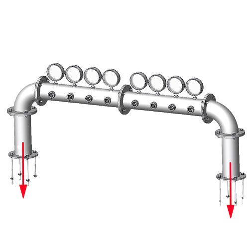 BRAUHAUS TWR BRIDGE 8WAYS COPPERPL. 5/8 INCLUDING TUBES AND