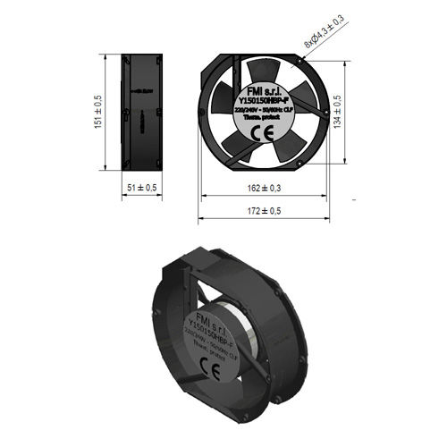 FAN FMI 230V 50/60HZ