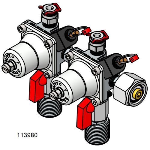 CO² Reg prim Beer 4-6B, 2x 5/16
