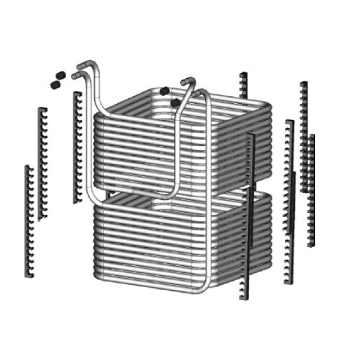 1.+2.KUEHLSCHLANGE FUER UTK GEO75 10x11mm L=11+11m