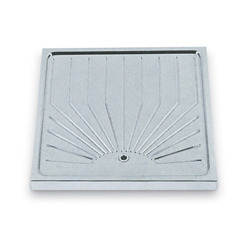 DRAWN ST. STEEL BASE WITH DRAINAGE CM50X50X4,5H