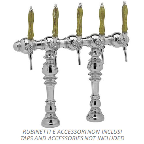 "CELINE 107 CHROM. BRASS 5 WAYS 5/8""+TUBES D.7X8+RECIRCUL."