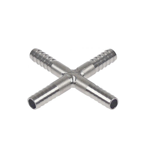 ST.STEEL HOSE CROSS NIPPLE 7x7x7x7mm