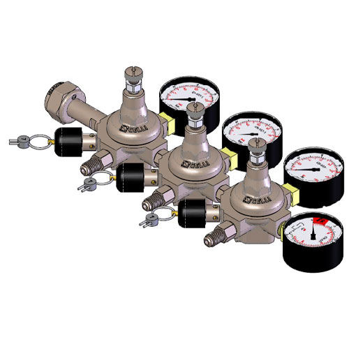 CO2 REDUCER SX, 3 LINES, 7 BAR, FOR POST-MIX