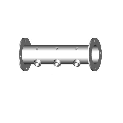 HORIZONTAL SECTION 3 HOLES POLISHED ST.STEEL