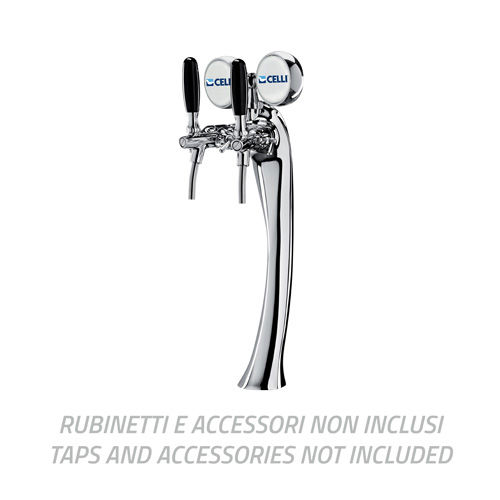 LOTUS SCHANKSAEULE CHROM 5/8 3LTG.+BLINDST.+BEGLEITK.+DOPPEL