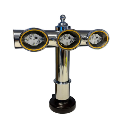 3 Out boxa T Bar, mahog, 3/16, Chrome, n