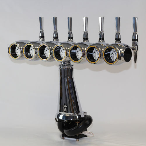 7-Out Ember T Bar, Recirc, Bright Chrome