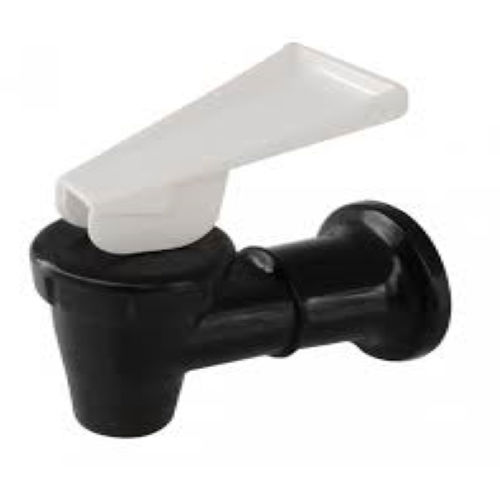 SCHWARZER WASSERHAHN MIT WEISSEM HEBEL