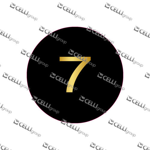 LENTILLE - NUMERO 7 SUR FOND NOIR