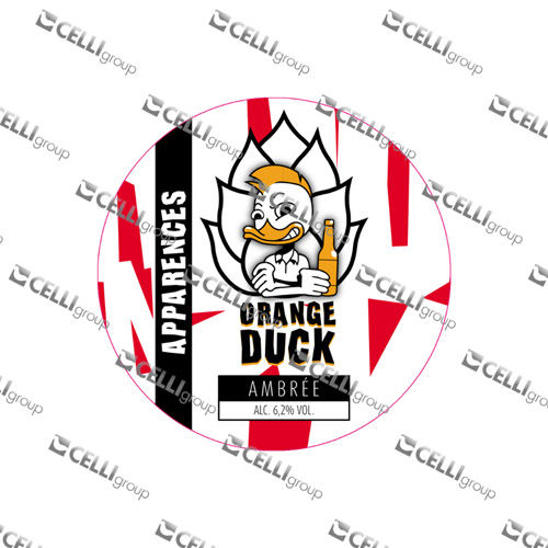 LENTILLE - ORANGE DUCK AMBREE