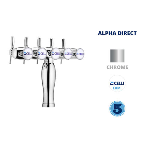 C/OT JUL 5V+L+ ALPHA TAP INOX NO COMPENSATOR