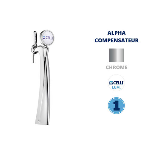 C/OT-CR FALCO+L+ ALPHA TAP INOX WITH COMPENSATOR
