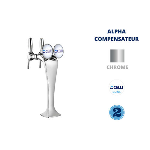 C/COBRA 2V +L+ ALPHA TAP INOX WITH COMPENSATOR