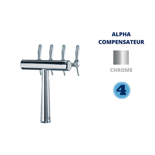 C/HAVANA 4V+ ALPHA TAP INOX WITH COMPENSATOR