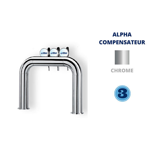 AZUR PONT 3T CHROME - NON LUM - ALPHA COMP.