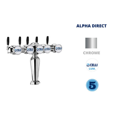 C/ROMANTIC 5V+L+ ALPHA TAP INOX NO COMPENSATOR