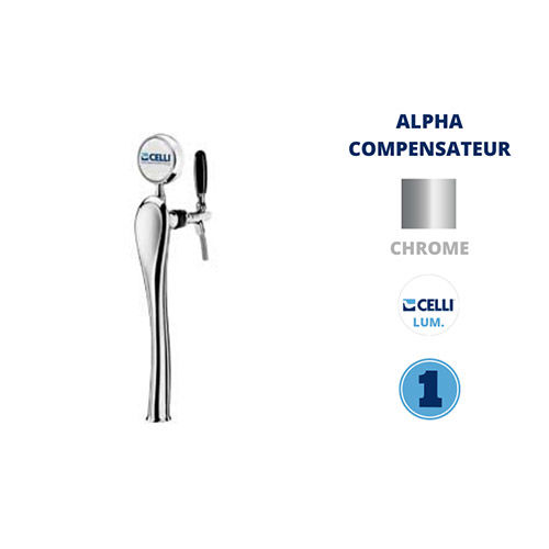 C/ERY 1V+L+ ALPHA TAP INOX WITH COMPENSATOR