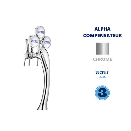 C/LOTUS 3V+L+ ALPHA TAP INOX WITH COMPENSATOR