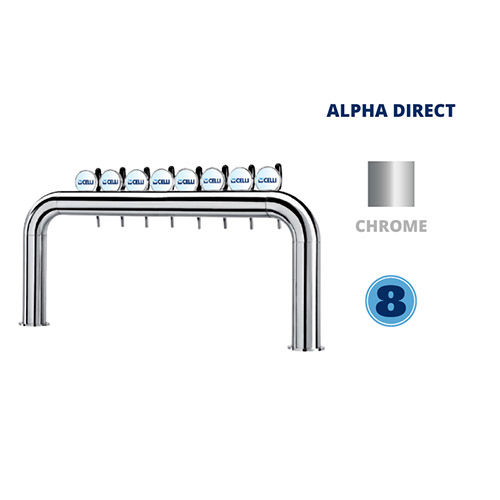AZUR PONT 8T CHROME - NON LUM - ALPHA DIRECT