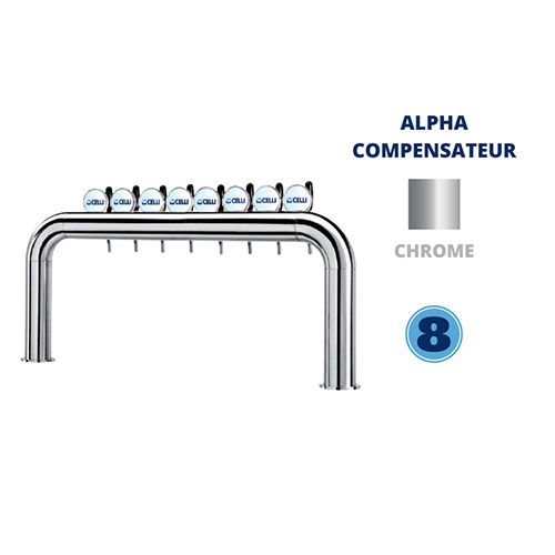 AZUR PONT 8T CHROME - NON LUM - ALPHA COMP.