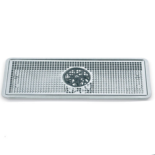 CHROMEPL. ST. STEEL DRIPTRAY WITH ST. STEEL GRILL + GLASS FO