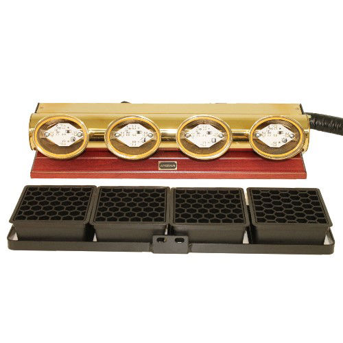 4 Out Lo Liner, Mahogany, Brass