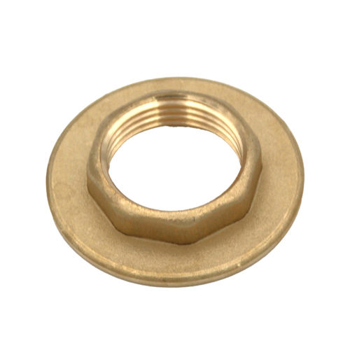 OCTAGONAL LOCKING NUT 1"GAS IN BRASS