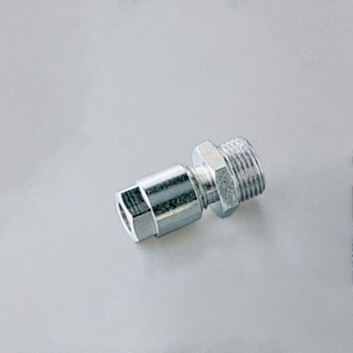 NICKEL PLATED BRASS FITTING THREADED M3/8G WITH GASKET-OUTER
