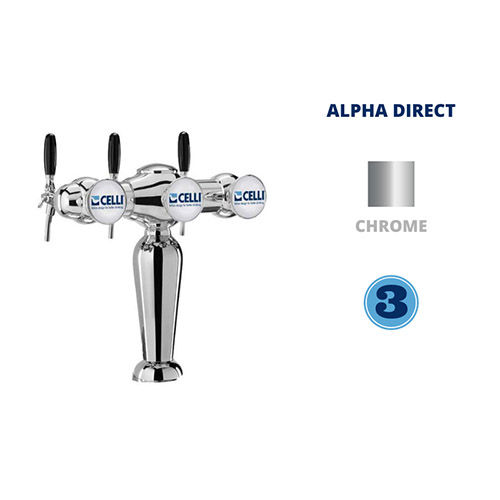C/ROMANTIC 3V+ ALPHA TAP INOX NO COMPENSATOR